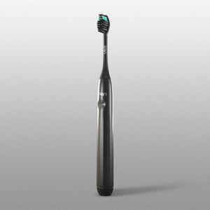 GRIN Technology Electric Toothbrush with 5x Plaque Removal Power | Midnight Black | 3 Brushing Modes (Whitening, Clean, Sensitive) | 6-Month Battery Life | IPX7 Waterproof | 2 Replacement Heads & Travel Case